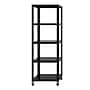 Space Solutions Ready-to-assemble 72-inch High Mobile 5-Shelf Bookcase, Black~#|#~sp123885446_sc7