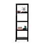 Space Solutions Ready-to-assemble 72-inch High Mobile 5-Shelf Bookcase, Black~#|#~sp123885449_sc7