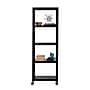 Space Solutions Ready-to-assemble 72-inch High Mobile 5-Shelf Bookcase, Black~#|#~sp123885451_sc7