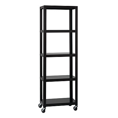 Space Solutions 72-inch High Mobile 5-Shelf Bookcase - Thumbnail 4