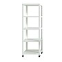 Space Solutions Ready-to-assemble 72-inch High Mobile 5-Shelf Bookcase, White~#|#~sp123885458_sc7