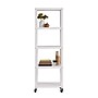 Space Solutions Ready-to-assemble 72-inch High Mobile 5-Shelf Bookcase, White~#|#~sp123885464_sc7