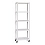 Space Solutions Ready-to-assemble 72-inch High Mobile 5-Shelf Bookcase, White~#|#~sp123885465_sc7