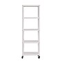 Space Solutions Ready-to-assemble 72-inch High Mobile 5-Shelf Bookcase, White~#|#~sp123885467_sc7