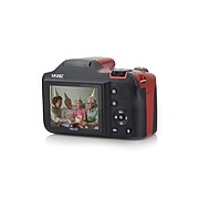 Minolta MN35Z-R 20-Megapixel 1080p Full HD Wi-Fi Bridge Camera with 35x Zoom, Red