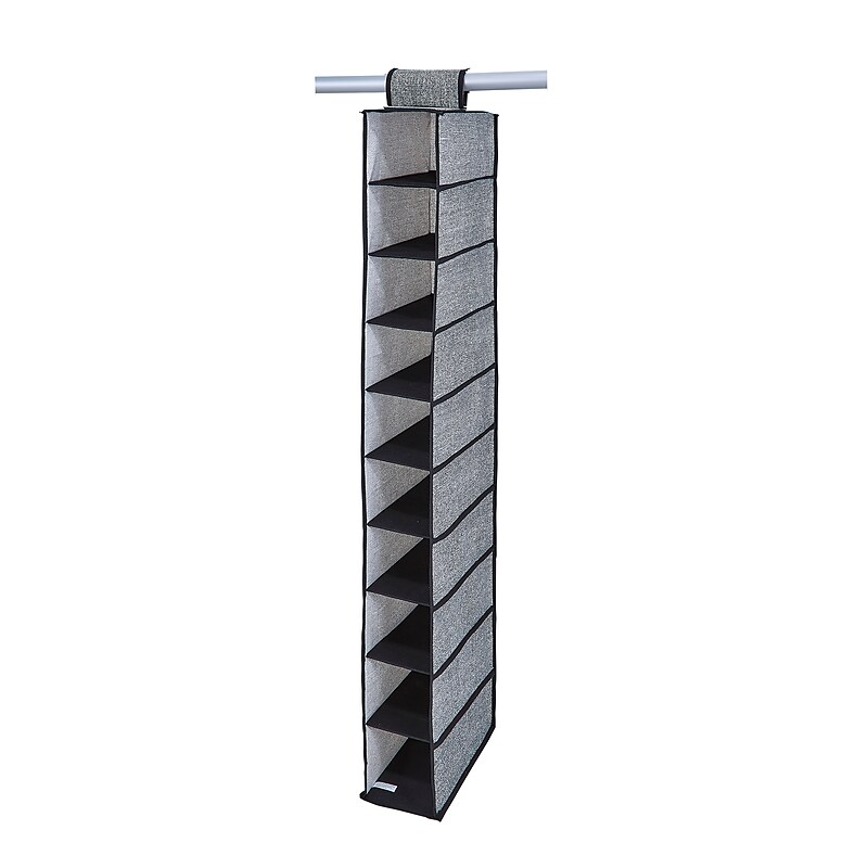 Simplify Shoe Organizer, 10 Shelf, Black (25428-BLACK) image 1