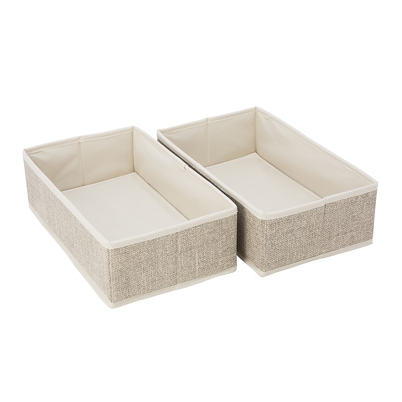 Simplify Drawer Organizer, 2 Piece, Beige (25514-FEJ) image 1