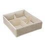 Simplify Drawer Organizer, 4 Compartment, Faux Jute (25515-FEJ)~#|#~sp12403438_sc7