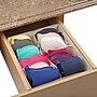 Simplify Drawer Organizer, 4 Compartment, Faux Jute (25515-FEJ)~#|#~sp12403440_sc7
