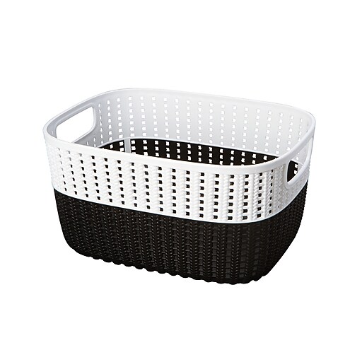 Simplify Storage Basket, Large, Black (26312BLACK) at Staples