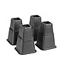 Simplify Adjustable Bed Risers Set, 8 Piece, Black (2998-8)~#|#~sp12403764_sc7