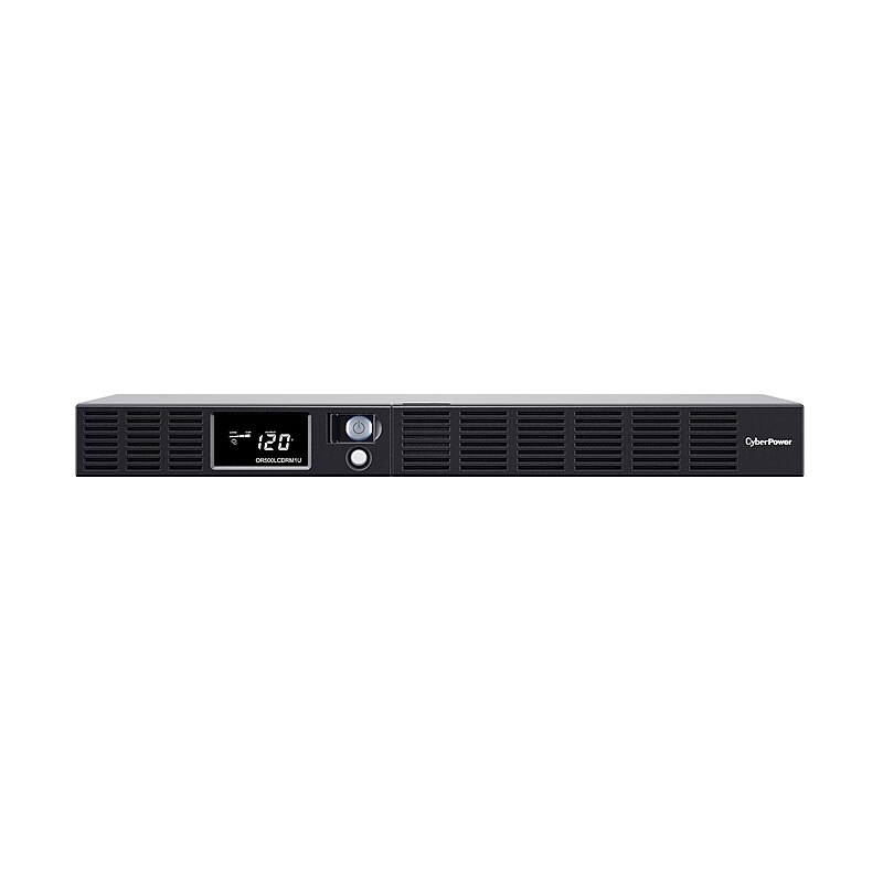 CyberPower Office Rackmount LCD Series 500VA 6-Outlet UPS, Black (OR500LCDRM1U) image 1