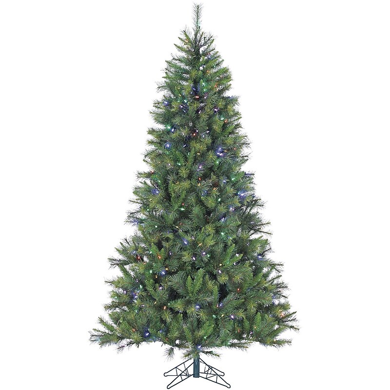 Fraser Hill Farm 6.5 ft. Canyon Pine Pre-Lit Artificial Christmas Tree, 400 Lights (FFCM065-6GR) image 1