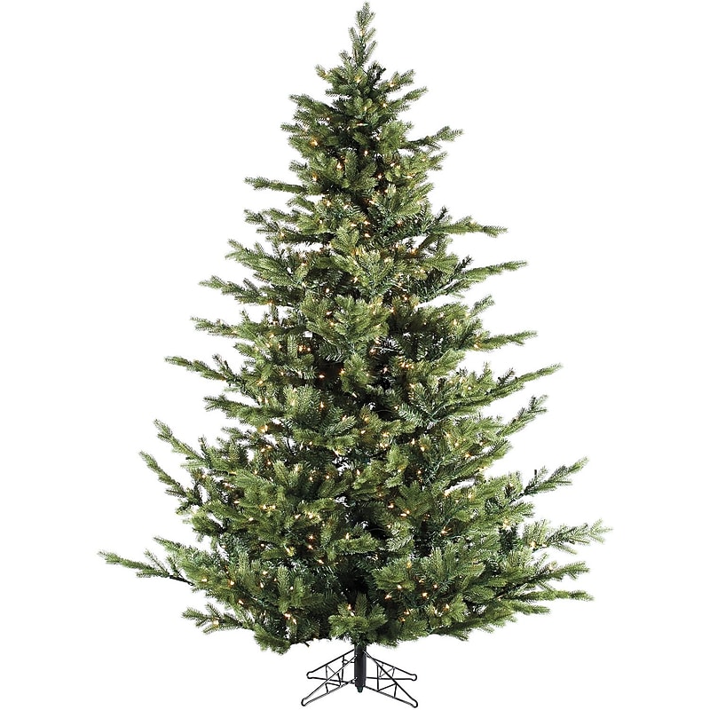 Fraser Hill Farm 12 ft. Foxtail Pine Pre-Lit Artificial Christmas Tree, 2000 Lights (FFFX012-3GR) image 1