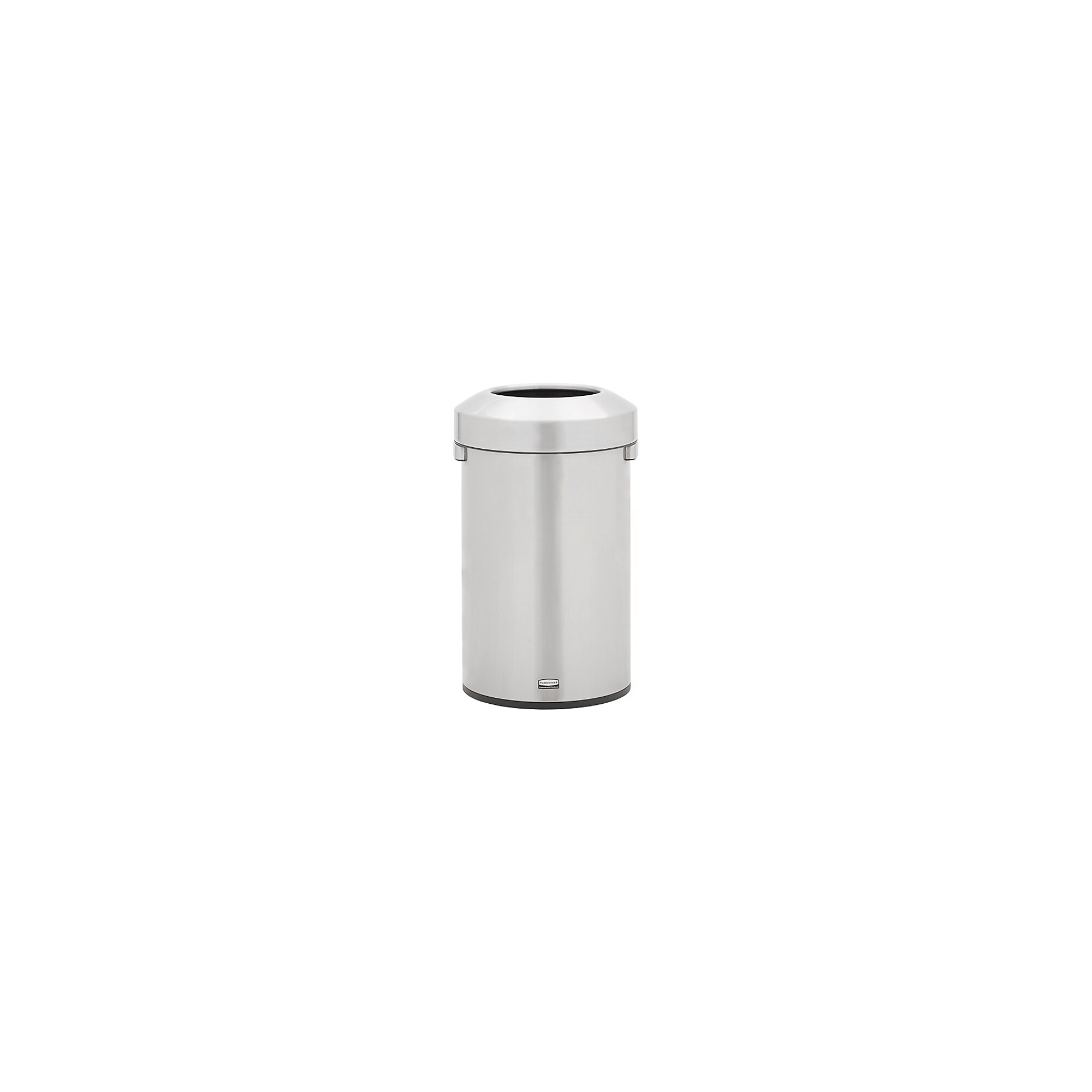 Rubbermaid Refine Stainless Steel Trash Can with Open Lid, 16 Gallons, Silver (2147583) Simolary simolary.com