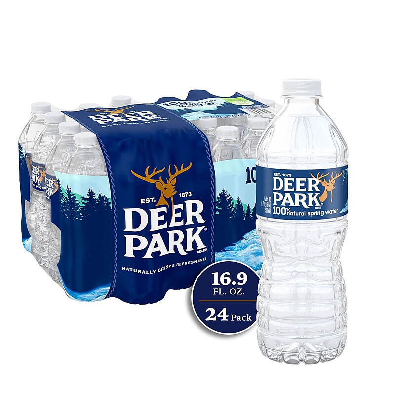 Deer Park 100% Natural Spring Water, Regular Flavor, 16.9 oz., 24/Carton (11475255) image 1