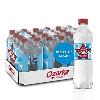 Ozarka Sparkling Water, Simply Bubbles, 16.9 oz. Bottles, 24/Carton (12349548)