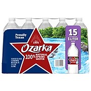 Ozarka 100% Natural Spring Water, Regular Flavor, 33.8 oz. Plastic Bottles, 15/Carton (11475188)