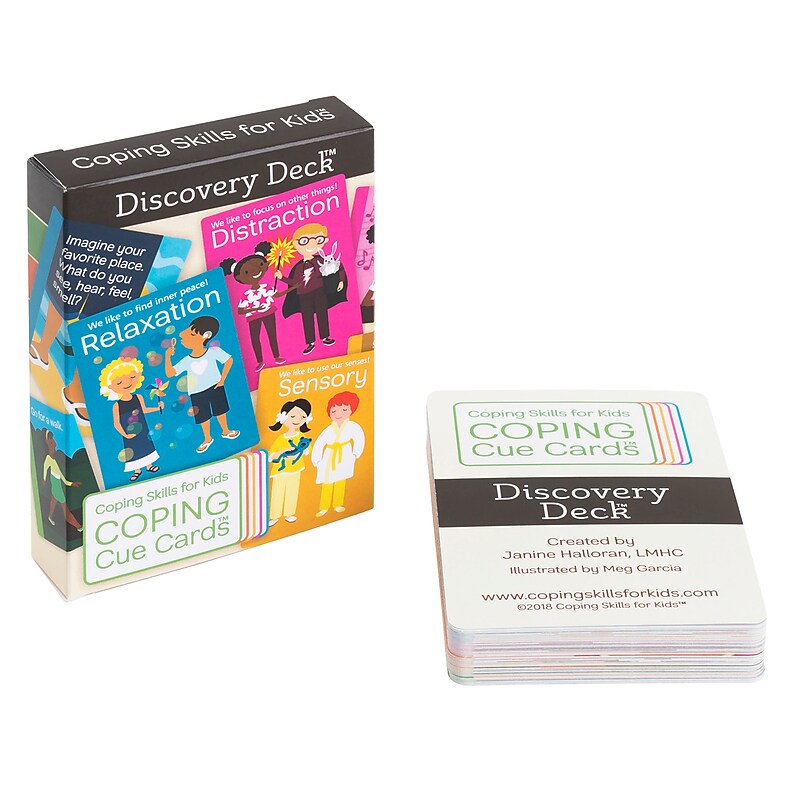 Coping Skills for Kids Coping Cue Cards Discovery Deck, Grade PK-5 (CSKCCDIS) image 1