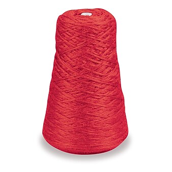 Trait-tex 4-Ply Double Weight Rug Yarn Refill Cone, Red, 8 oz., 315 Yards, (PAC0002431)
