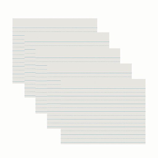 Pacon® PAC2695BN Newsprint Handwriting Paper, Picture Story, Grade 2,  White, 1/2 Ruled (Short Way), 8-1/2 x 11, 500 Sheets Per Pack, 5 Packs