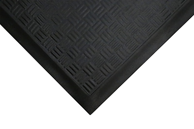 M+A Matting Comfort Station Max Nitrite Rubber Anti-Fatigue Floor Mat Without Holes, 4′ x 6′, Black (3700459100) Sansujyuku sansujyuku.com