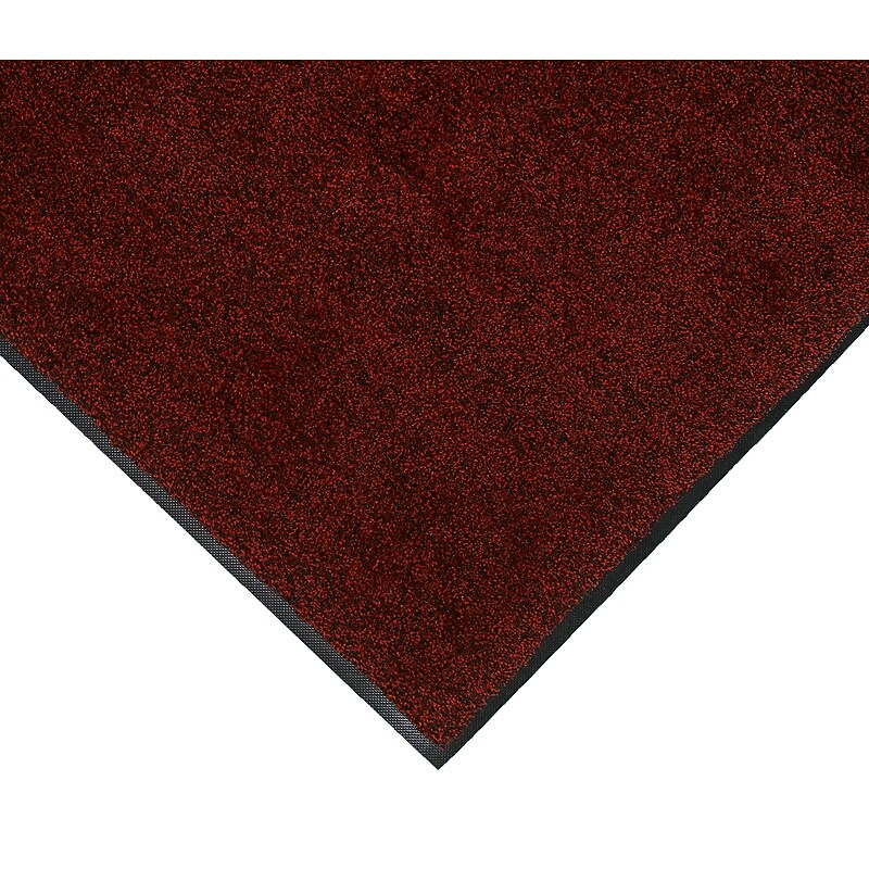 M + A Matting Classic Plush Commercial Wiper Entrance Floor Mat, 5.75' x 3.75', Red Pepper (1807646590) image 1