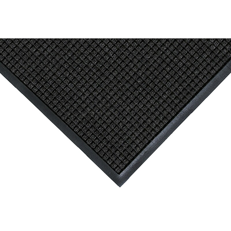 M+A Matting WaterHog Squares Classic Mat, Universal Cleated, 3' x 20', Charcoal (20054320070) image 1