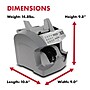 Cassida Advantec HD Bill Counter, Gray (75UM)~#|#~sp124435925_sc7
