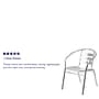 Flash Furniture Aluminum Stacking Indoor-Outdoor Chairs, 4/Pack (4TLH017B)~#|#~sp124436528_sc7