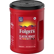 Folgers Classic Roast Ground Coffee, Medium Roast, 48 oz. (2550000529C)