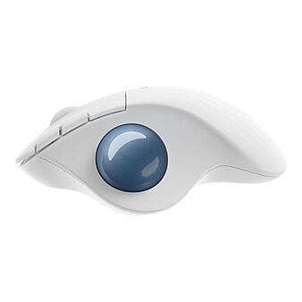 Logitech M575 Ergonomic Wireless Trackball Mouse, Off-White (910-005868)