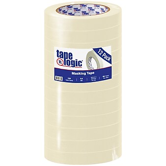Tape Logic™ 3/4" x 60 yds. Medium Grade Masking Tape, 12 Rolls