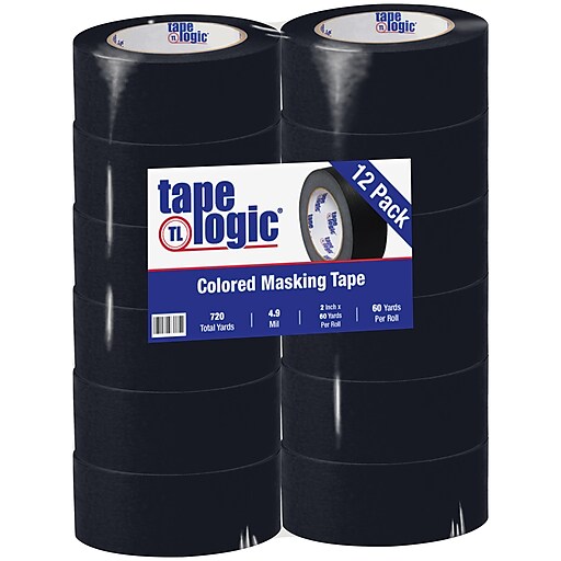 Tape Logic™ 2 x 60 Yards Masking Tape, Yellow, 12 Rolls (T93700312PKY)