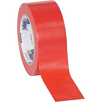Tape Logic™ 2" x 36 yds. Solid Vinyl Safety Tape, Red, 3/Pack
