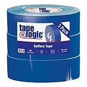 Tape Logic 2" x 60 yds. x 11 mil Gaffers Tape, Blue, 3/Pack