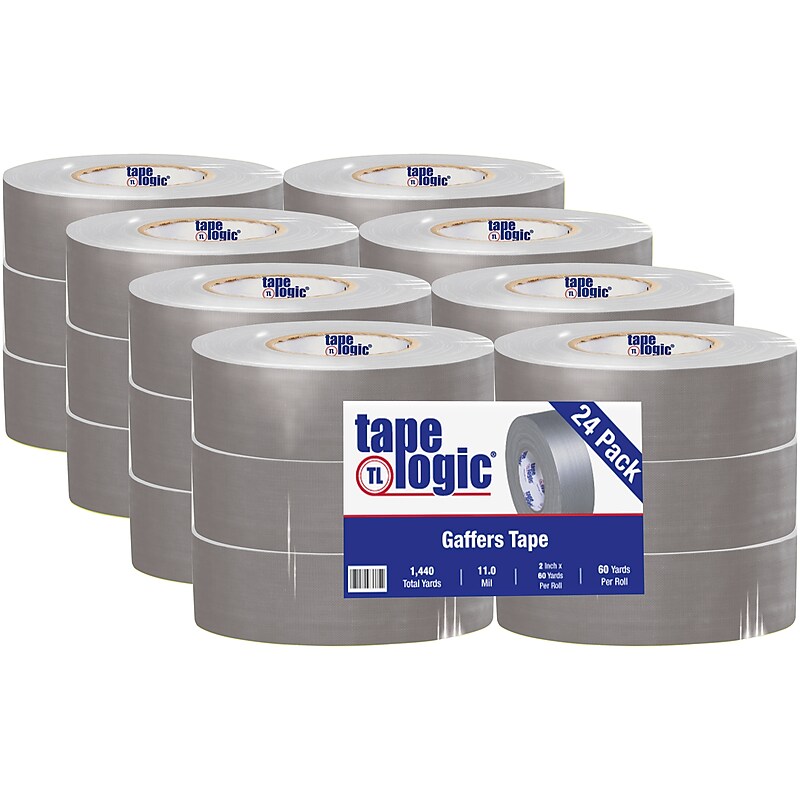 Tape Logic 2" x 60 yds. x 11 mil Gaffers Tape,  Gray, 24/Carton image 1
