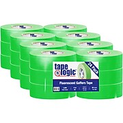Tape Logic 2" x 50 yds. x 11 mil Gaffers Tape,  Fluorescent Green, 24/Carton
