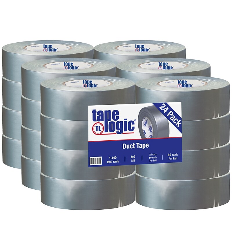 Tape Logic General Purpose Duct Tape, 2" x 60 yds., Silver, 24/Carton (T98785S) image 1