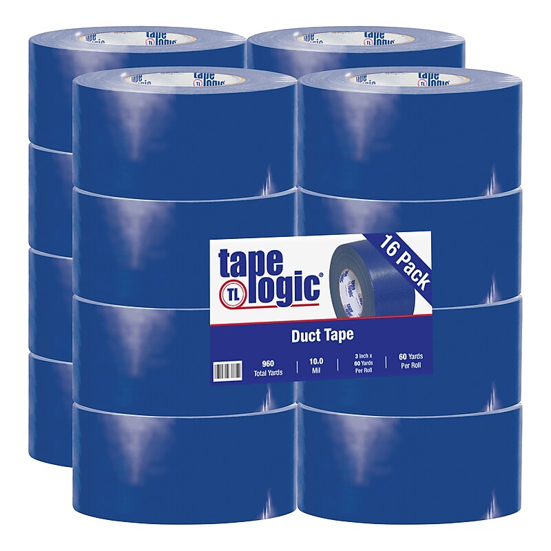 Tape Logic™ 10 mil Duct Tape, 3" x 60 yds., Blue, 16/Pack image 1