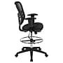 Flash Furniture Mesh Ergonomic Drafting Chair with Adjustable Foot Ring and Lumbar Support, Black (HL-0001-1CBLACK-GG)~#|#~sp124517992_sc7