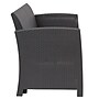 Flash Furniture Seneca Faux Rattan Loveseat with All-Weather Cushions, Dark Gray/Light Gray (DADSF22DKGY)~#|#~sp124518032_sc7