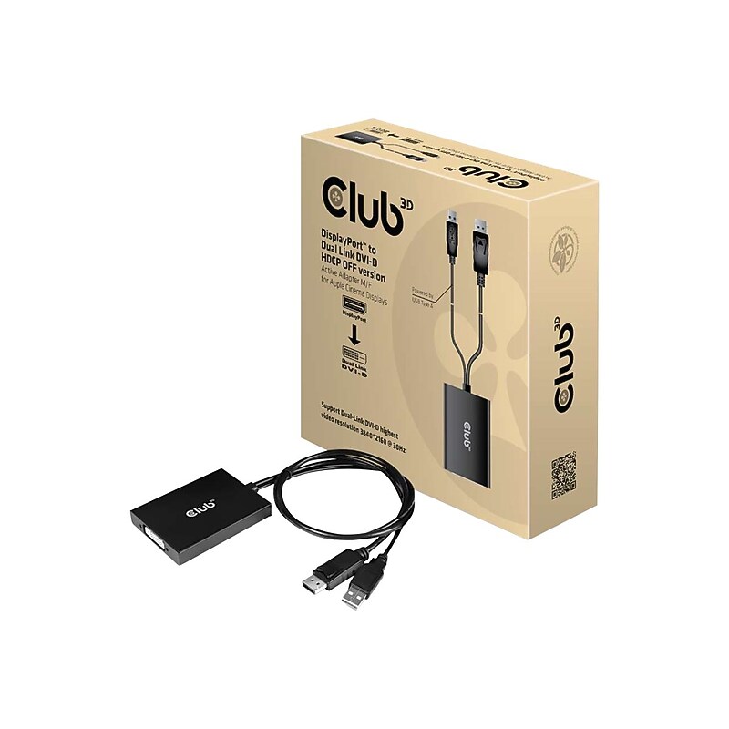 Club 3D 2' DVI to DVI-D Cable, Black (CAC-1010-A) image 1