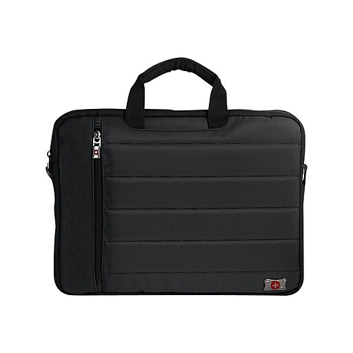 SwissGear Anthem Laptop Case, Gray/Black Polyester (2790204582) | Staples