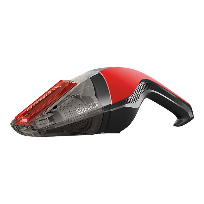 Dirt Devil Quick Flip Cordless Handheld Vacuum, Bagless, Red/Black