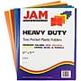 JAM Paper Heavy Duty 2-Pocket Presentation Folders, Assorted Colors, 6/Pack (383Hrgbyop)~#|#~sp124518851_sc7
