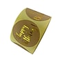 Great Papers! Happy Birthday Stickers, Gold/Kraft, 250/Roll (2020155)~#|#~sp124526192_sc7