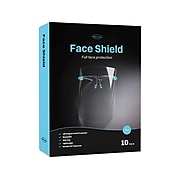 WeCare Fully Assembled Face Shield, Clear Visor, 10/Box (WMN100015)
