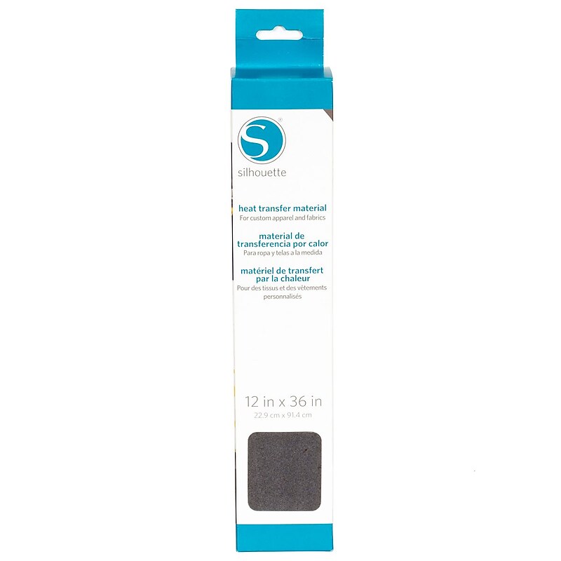 Silhouette Flocked Heat Transfer Material 12"X36"-Grey image 1