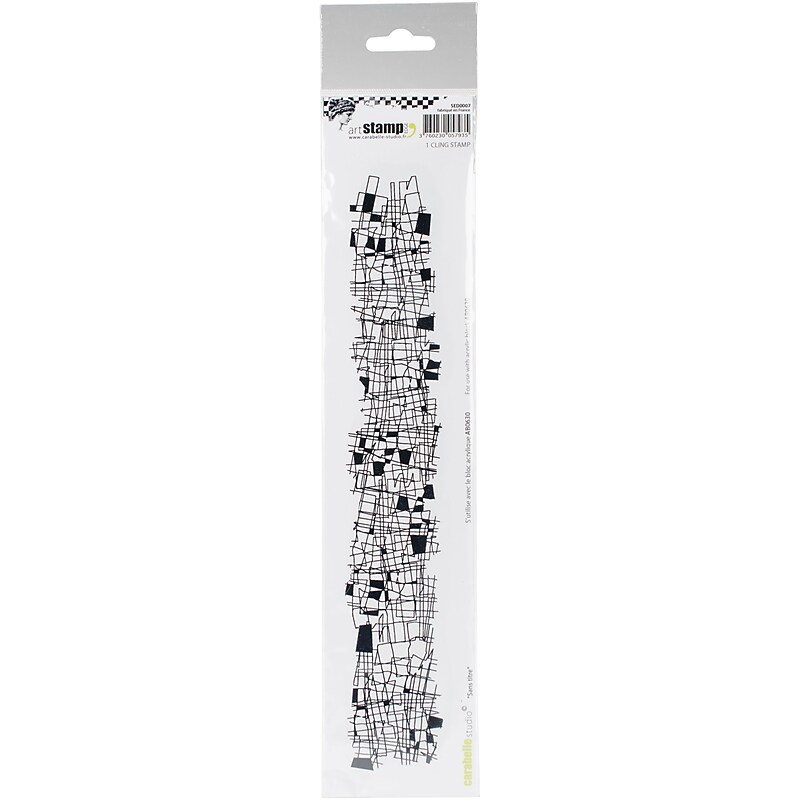 Carabella Studio Sans Titre Cling Stamp Edge, 2" x 11.5", Multicolored (SED0007) image 1
